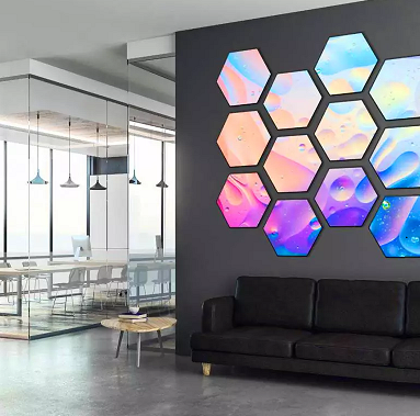 Hotel GOB Hex Led Display Panel Screen Full Color 600mm P4mm