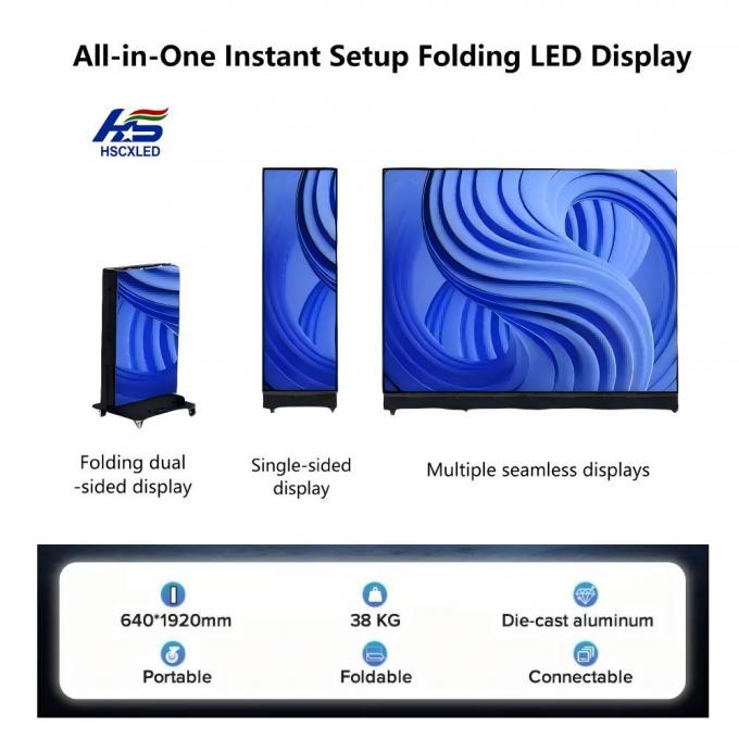 P1.53 Foldable LED poster screen LED Poster Display