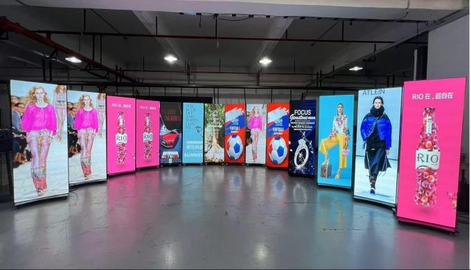 P2.5 Foldable LED poster screen for Indoor advertising