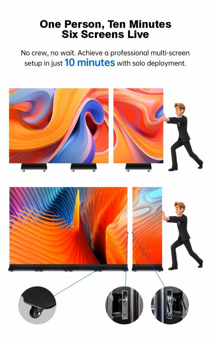 163inch Ultra-slim Portable Double Sided Digital LED Poster Display Screen