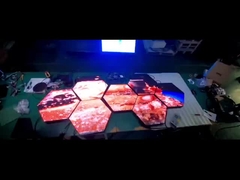 Hexagon led screen Special-shaped Customized full color led display screen