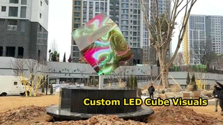Custom LED Cube Display for Advertising