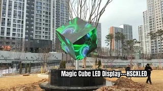 Cube led video display
