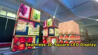 Creative Square Column LED Display Seamless 3D Screen