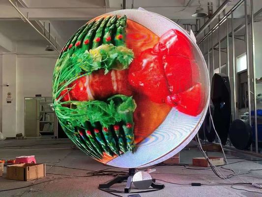 Outdoor P6 Spherical Led Display Ball Screen Full Colour Custom Made