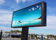 Single Pillar Type Outdoor LED Displays High Brightness Advertising Video Wall