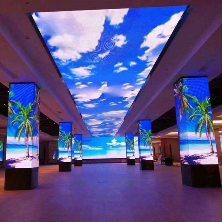 Indoor P3 Cube LED Display Pillar Stage Column LED Concert TV Wall