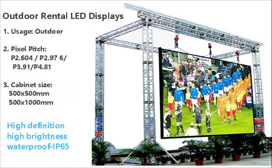 IP65 waterproof Commercial Led Display Screen P3.91 For Football Stadium