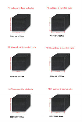 Led Cubic box  Cube LED 3D Video Logo Magic Cube Display Screen Rubik's Cube Screen Advertising Led Display