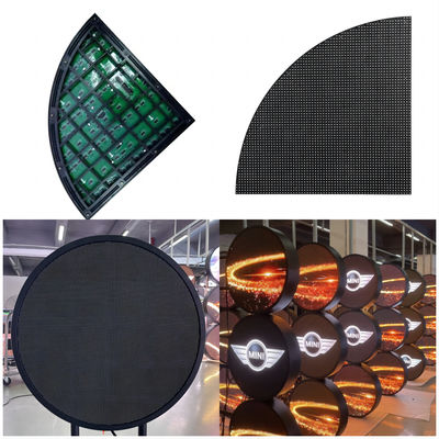 Seamless 1R1G1B Round Led Display Panel P4mm Die Casting Aluminum