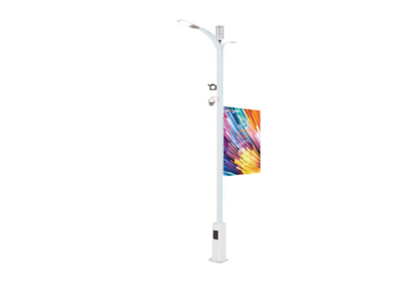 640*960mm Street Lamp Post LED Display Screen Sign 4mm Pixel Pitch