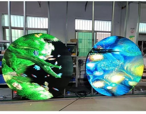 Visual Display Round Shape Outdoor P4 circular round shape sign circle screen led logo display